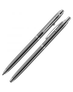 Shuttle Space Pen, Chrome with Black Grid Design (#B4)