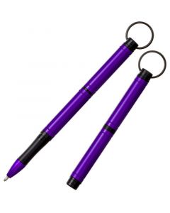 Backpacker Space Pen, Aluminium Anodisé Violet avec Porte-Clés (#BP/PP)