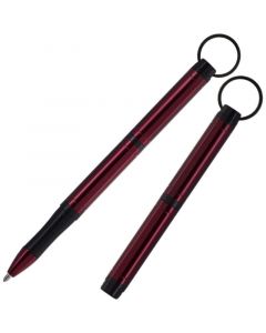 Backpacker Space Pen, Aluminium Anodisé Rouge avec Porte-Clés (#BP/R)