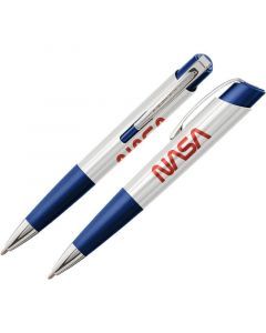 Eclipse Space Pen, White Plastic with Clip and NASA Logo (#ECL/WBL-NASAW)