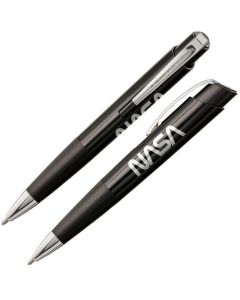 Eclipse Space Pen, Black Plastic with Clip and NASA Logo (#SECL-NASAW)