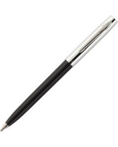 Cap-O-Matic Fisher Space Pen, Zwart met Chroomkleurige Dop (#S775-B)