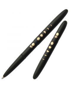 50th-Anniversary Edition Bullet Space Pen, Matte Black with Moon-Cycle Engraving