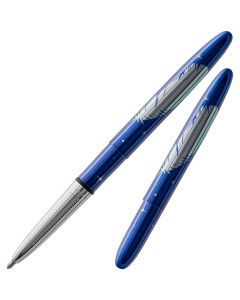 Bullet Space Pen "Blue Moon" with Blue Origin Feather Engraving (#400BB/FS-BO)