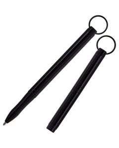 Backpacker Space Pen, Black Anodized Aluminium with Keychain (#BP/B)