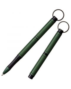 Backpacker Space Pen, Green Anodized Aluminium with Keychain (#BP/GR)