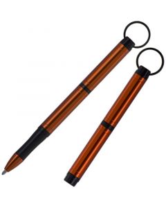 Backpacker Space Pen, Orange Anodized Aluminium with Keychain (#BP/O)