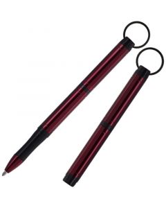 Backpacker Space Pen, Rot Eloxiertes Aluminium mit Schlüsselanhänger (#BP/R)