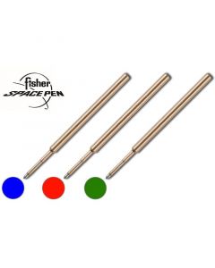 Satz Blau, Rot und Grün Original Fisher Space Pen Gasdruckminen (Feines Stärke)
