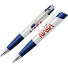 Eclipse Space Pen, Plástico Blanco con Clip y Logotipo de la NASA (#ECL/WBL-NASAW)