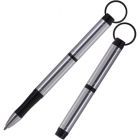 Backpacker Space Pen, Silver Anodized Aluminium with Keychain (#BP)