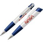 Eclipse Space Pen, White Plastic with Clip and NASA Logo (#ECL/WBL-NASAW)