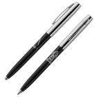 Cap-O-Matic Space Pen, Black and Chrome with Space Shuttle Print (#S294)